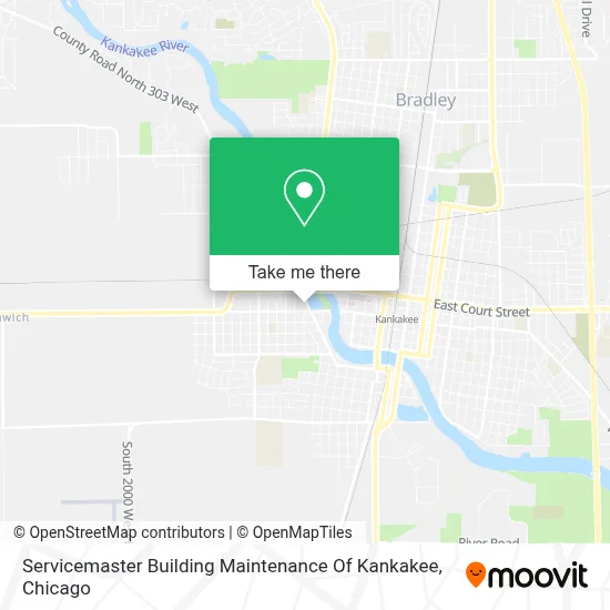 Servicemaster Building Maintenance Of Kankakee map