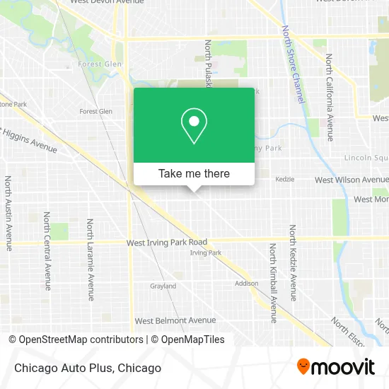 Chicago Auto Plus map
