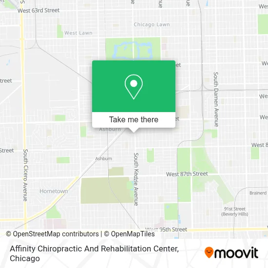 Affinity Chiropractic And Rehabilitation Center map