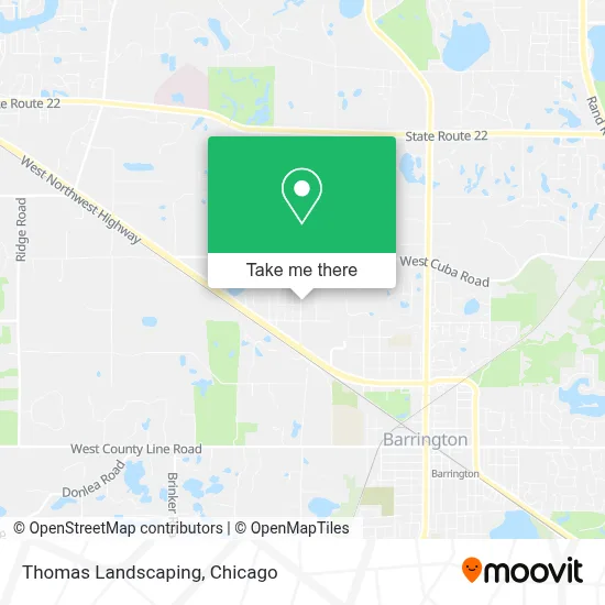 Thomas Landscaping map