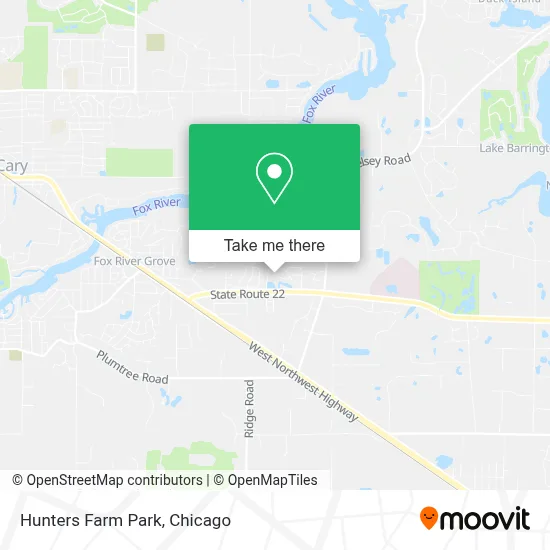 Hunters Farm Park map