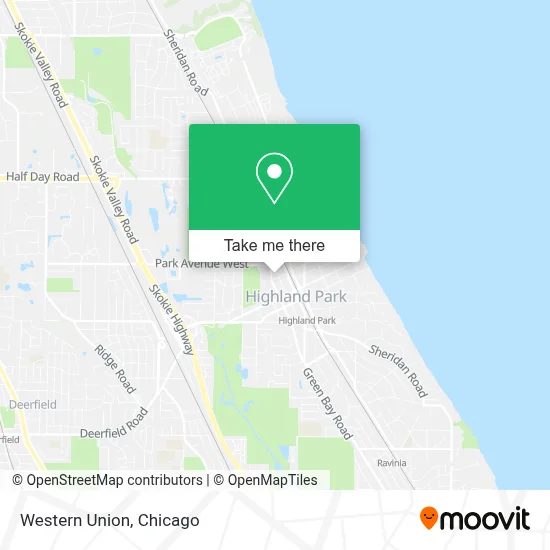 Western Union map