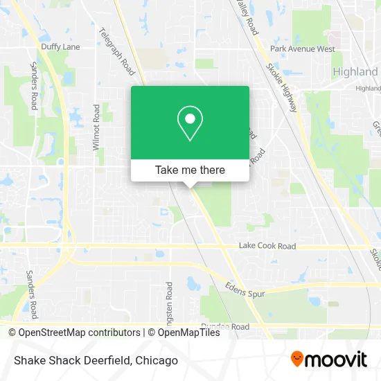 Shake Shack Deerfield map