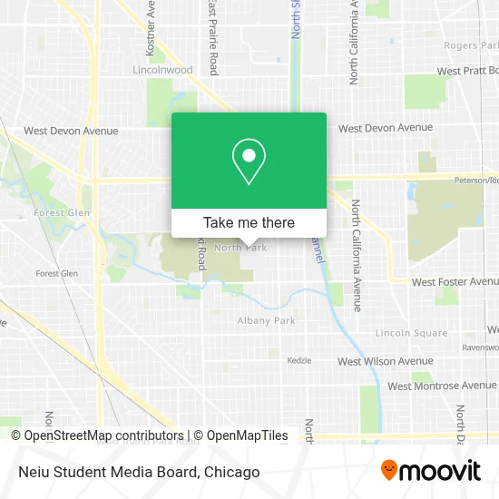Neiu Student Media Board map