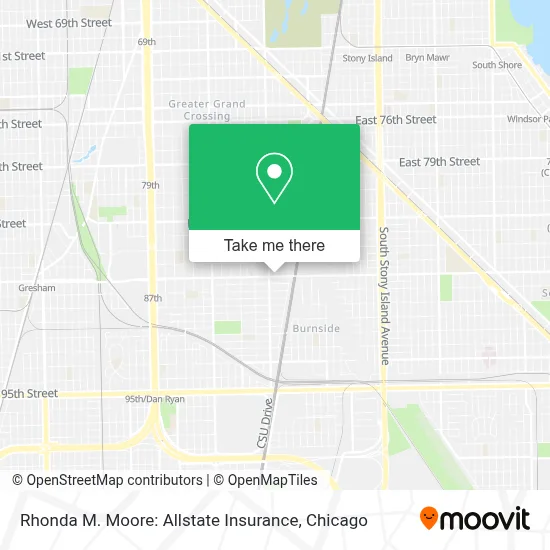 Rhonda M. Moore: Allstate Insurance map