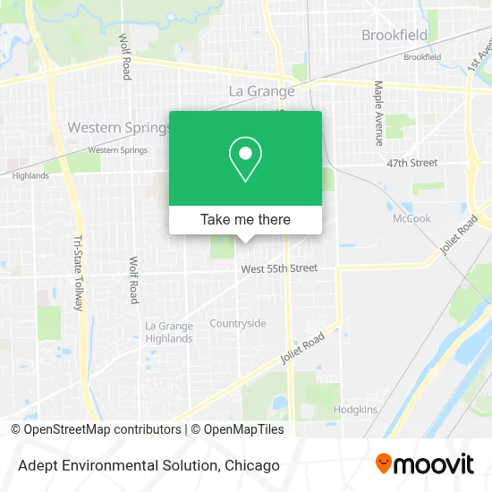 Adept Environmental Solution map