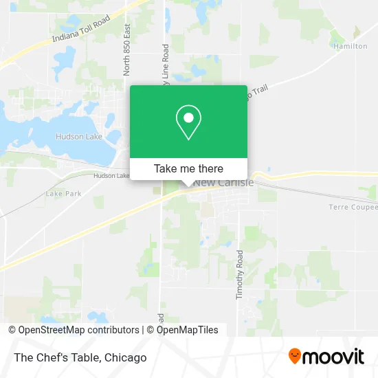 The Chef's Table map