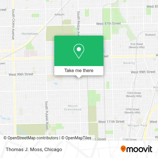Thomas J. Moss map