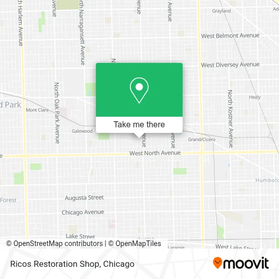 Ricos Restoration Shop map