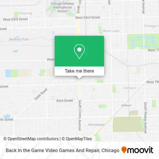 Back In the Game Video Games And Repair map