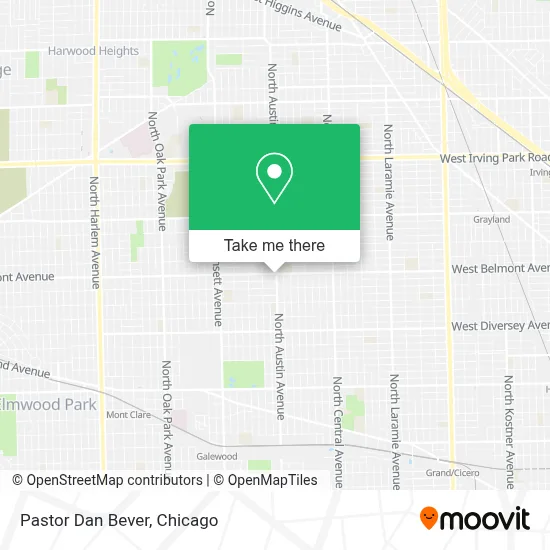 Pastor Dan Bever map