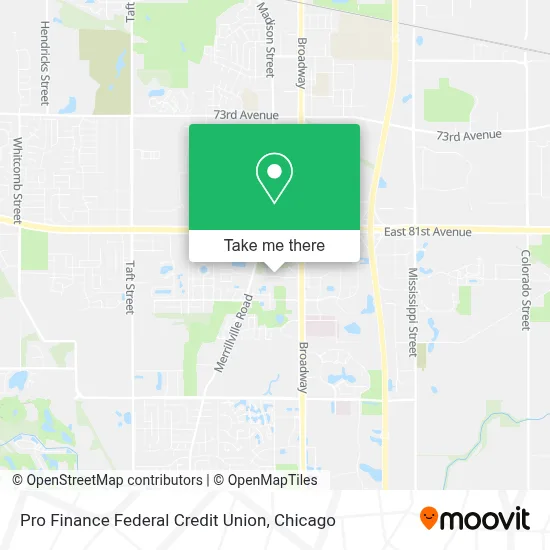 Pro Finance Federal Credit Union map