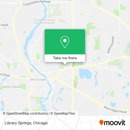 Library Springs map
