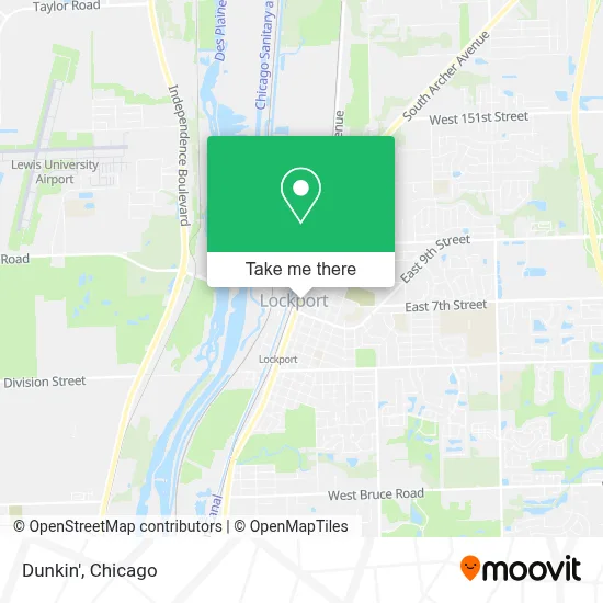 Dunkin' map