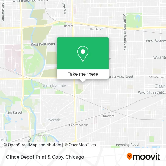 Office Depot Print & Copy map