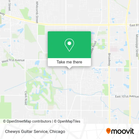 Chewys Guitar Service map