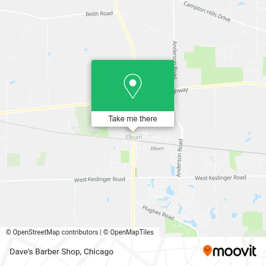 Dave's Barber Shop map