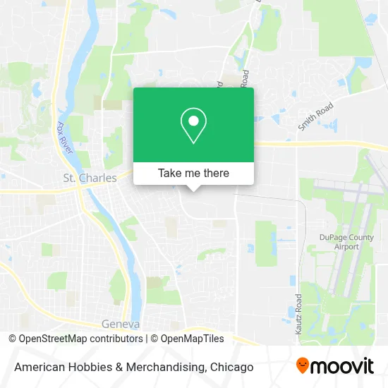 American Hobbies & Merchandising map
