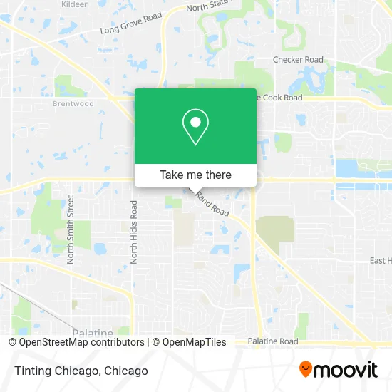 Tinting Chicago map