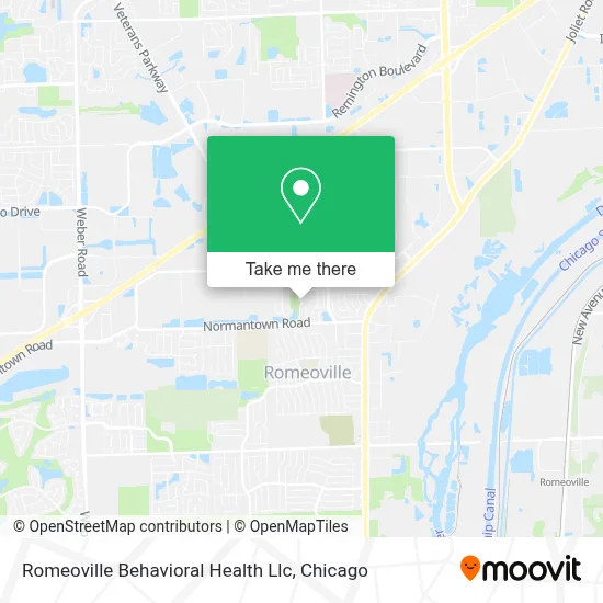 Romeoville Behavioral Health Llc map