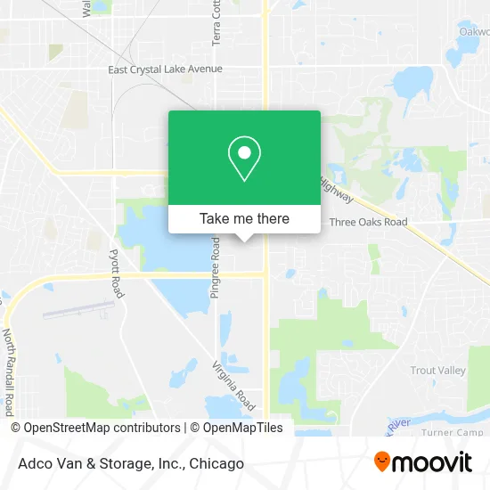 Adco Van & Storage, Inc. map