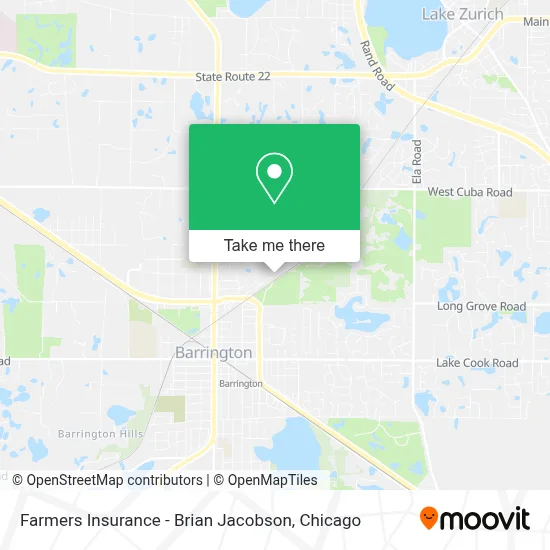 Farmers Insurance - Brian Jacobson map
