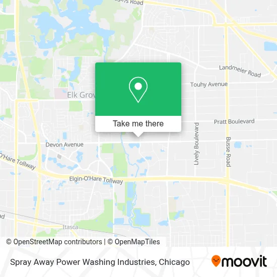 Spray Away Power Washing Industries map
