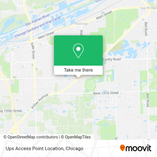 Ups Access Point Location map
