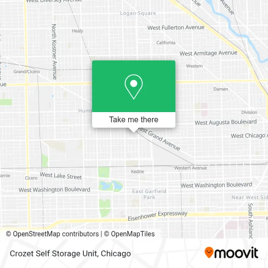 Crozet Self Storage Unit map