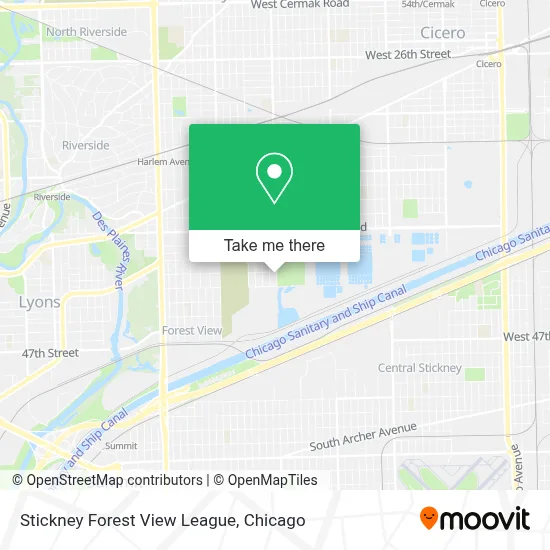 Stickney Forest View League map