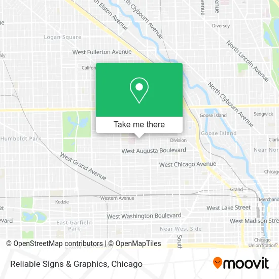Reliable Signs & Graphics map