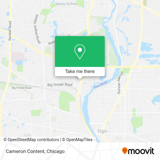 Cameron Content map