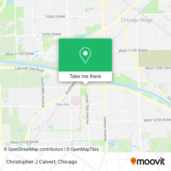 Christopher J Calvert map