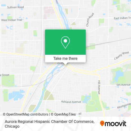 Aurora Regional Hispanic Chamber Of Commerce map