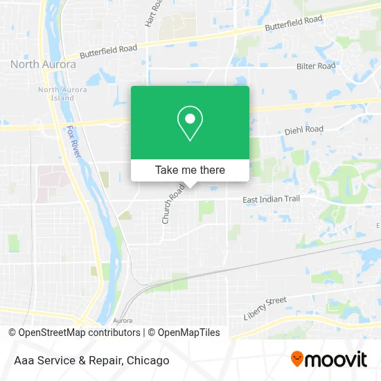 Aaa Service & Repair map