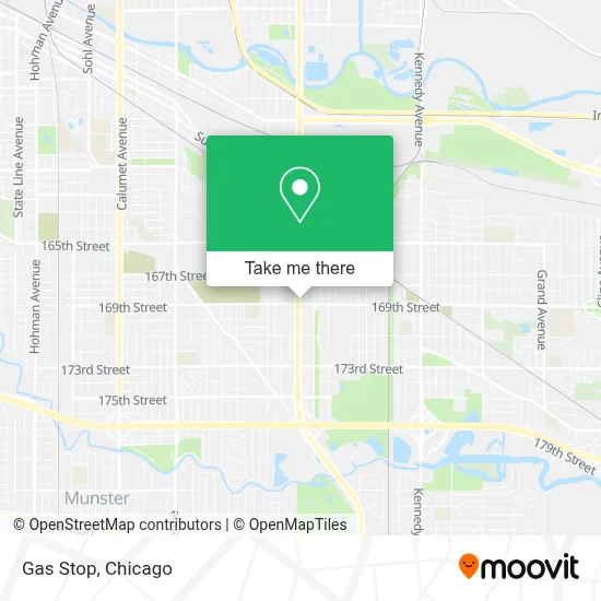 Gas Stop map