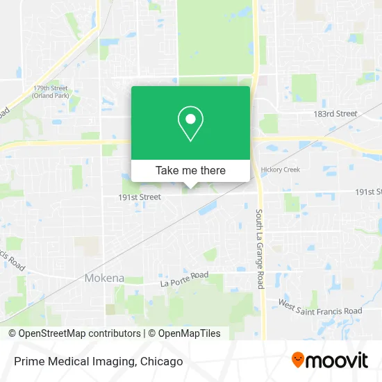 Prime Medical Imaging map