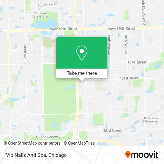 Vip Nails And Spa map