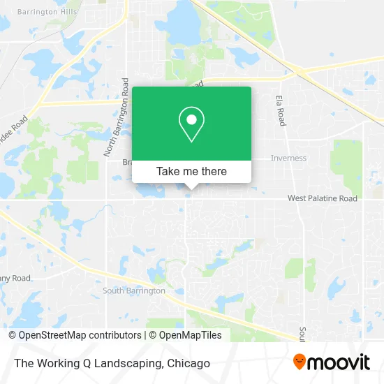 The Working Q Landscaping map