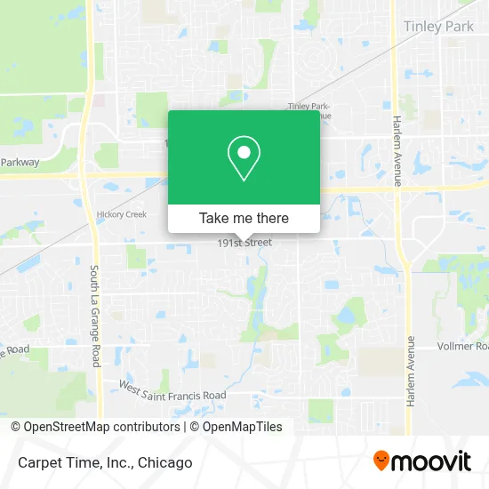 Carpet Time, Inc. map