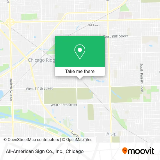 All-American Sign Co., Inc. map