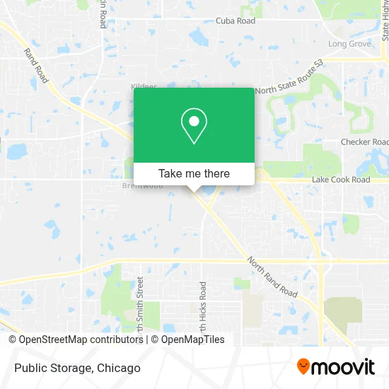 Public Storage map