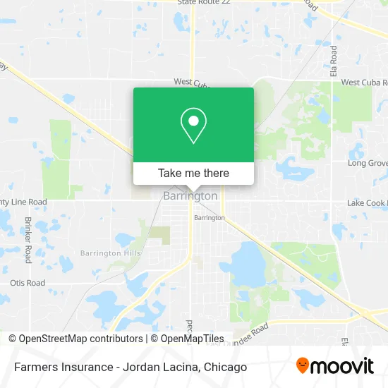 Farmers Insurance - Jordan Lacina map