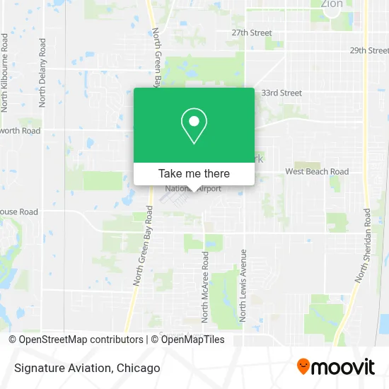 Signature Aviation map