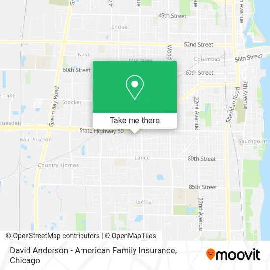David Anderson - American Family Insurance map