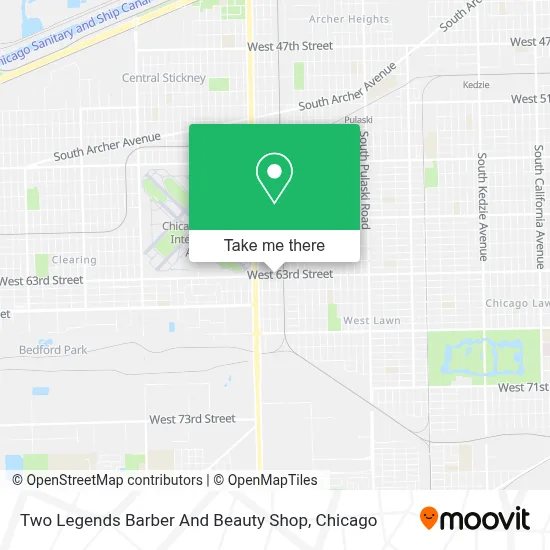 Two Legends Barber And Beauty Shop map