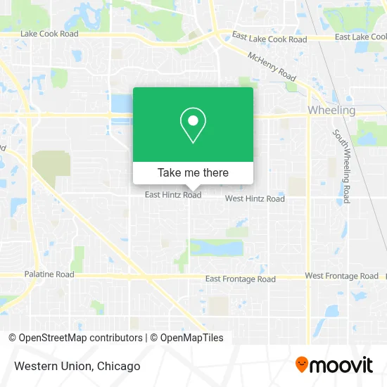 Western Union map