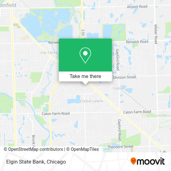 Elgin State Bank map