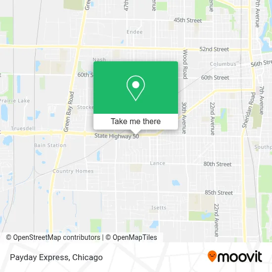 Payday Express map