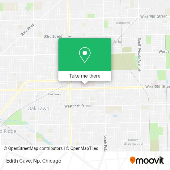 Edith Cave, Np map